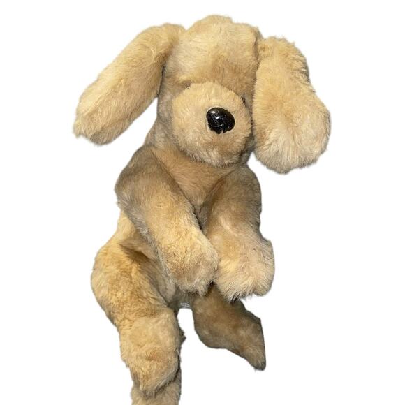 Vintage Gund Plush Dog Muttsy Suede Paws 1985 Golden Labrador Retriever Gift 20" - Picture 11 of 13
